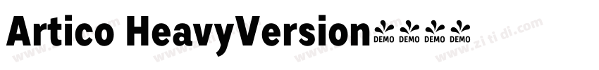 Artico HeavyVersion字体转换